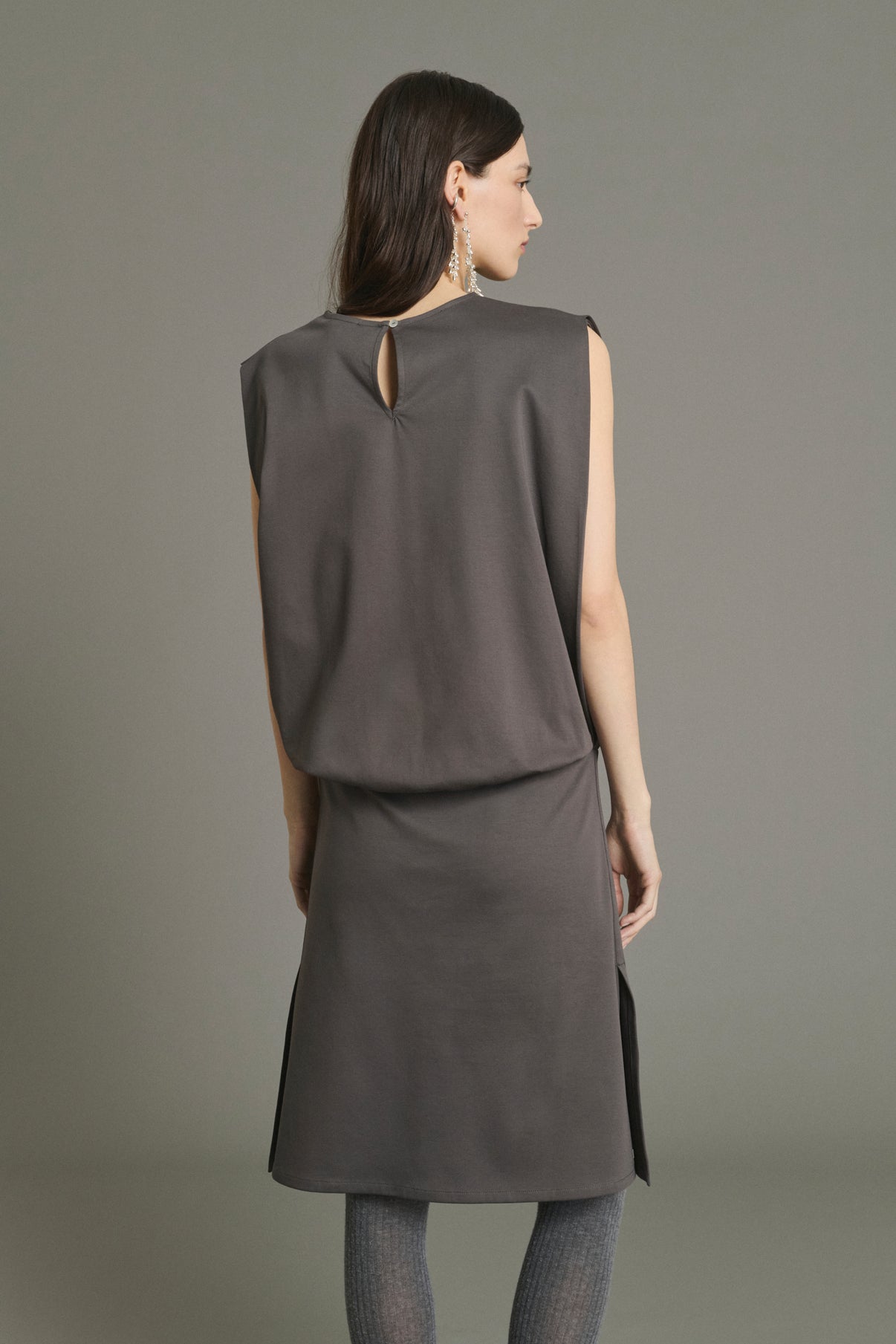 Robe Jolene - Ardoise - Coton - Femme vue 5