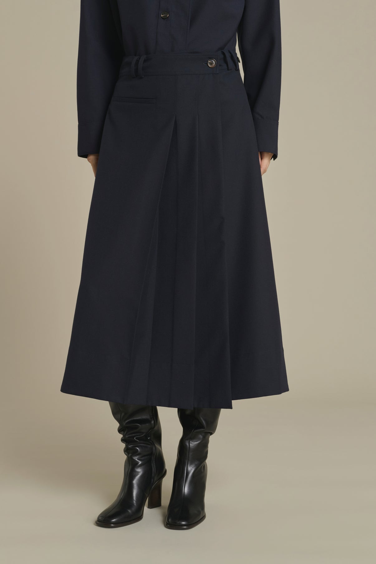 Jupe Varna - Bleu Nuit - Femme vue 3