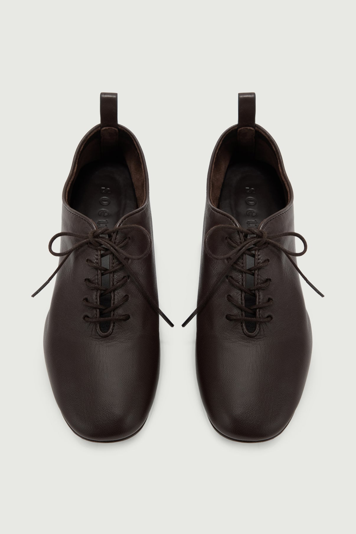 Derbies Orso - Warm Brown - Leather - Women vue 3