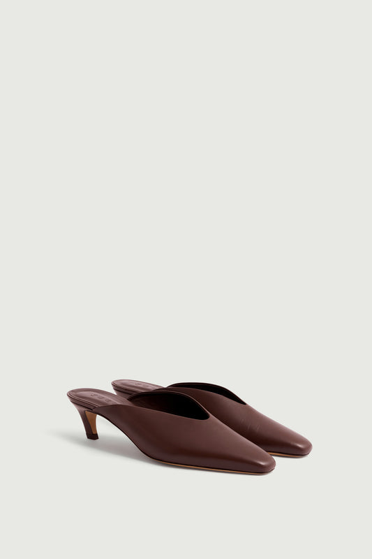 Mules Amalie - Marron - Cuir - Femme