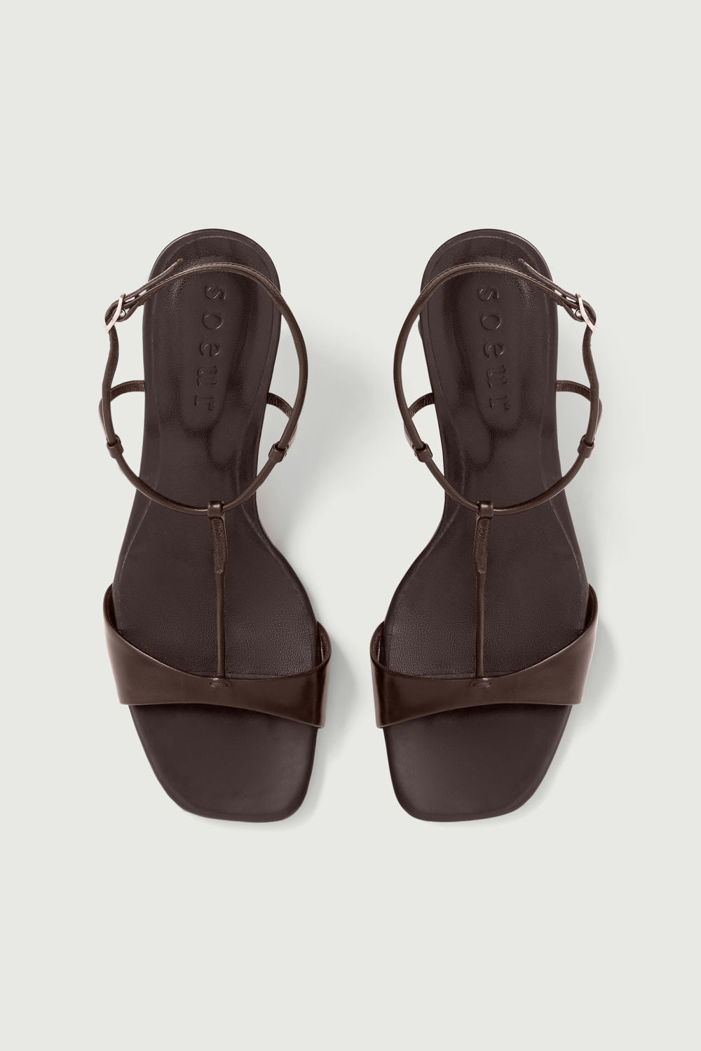 Sandales Cecilie - Marron - Cuir - Femme vue 4