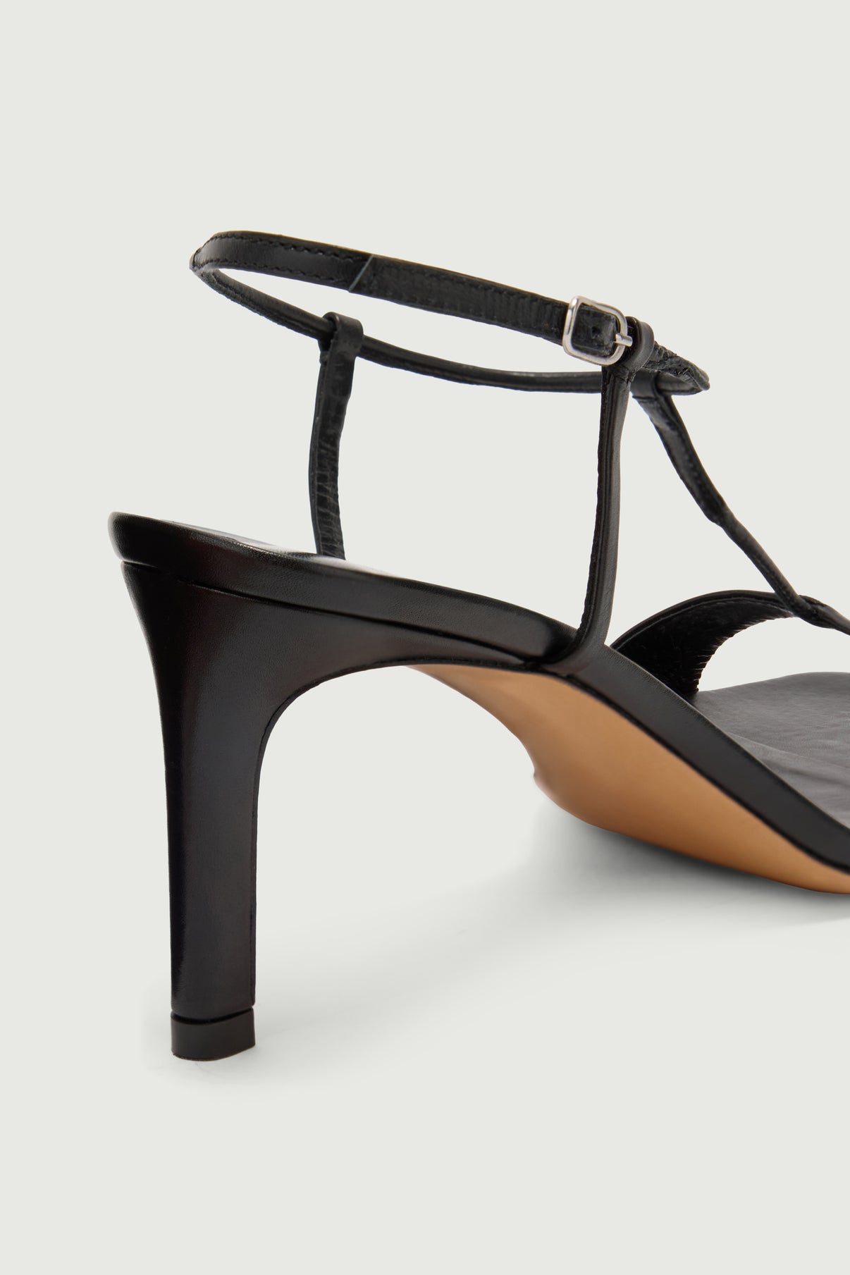 Sandales Cecilie - Noir Cuir à Talon - Soeur vue 6