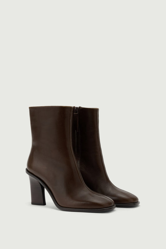 Bottines Lollie - Marron Foncé - Cuir - Femme