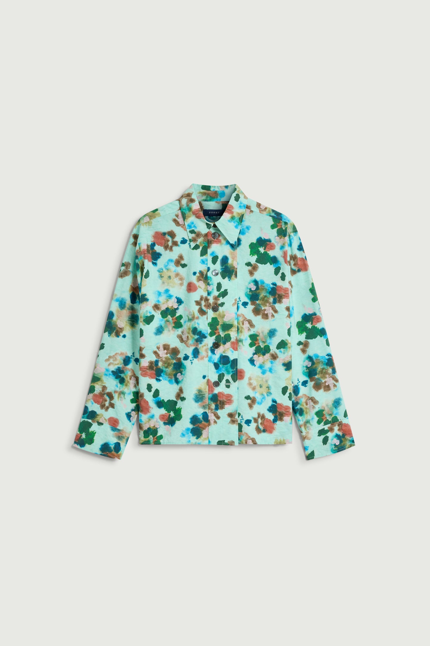 Chemise Lepic - Turquoise - Soie - Femme