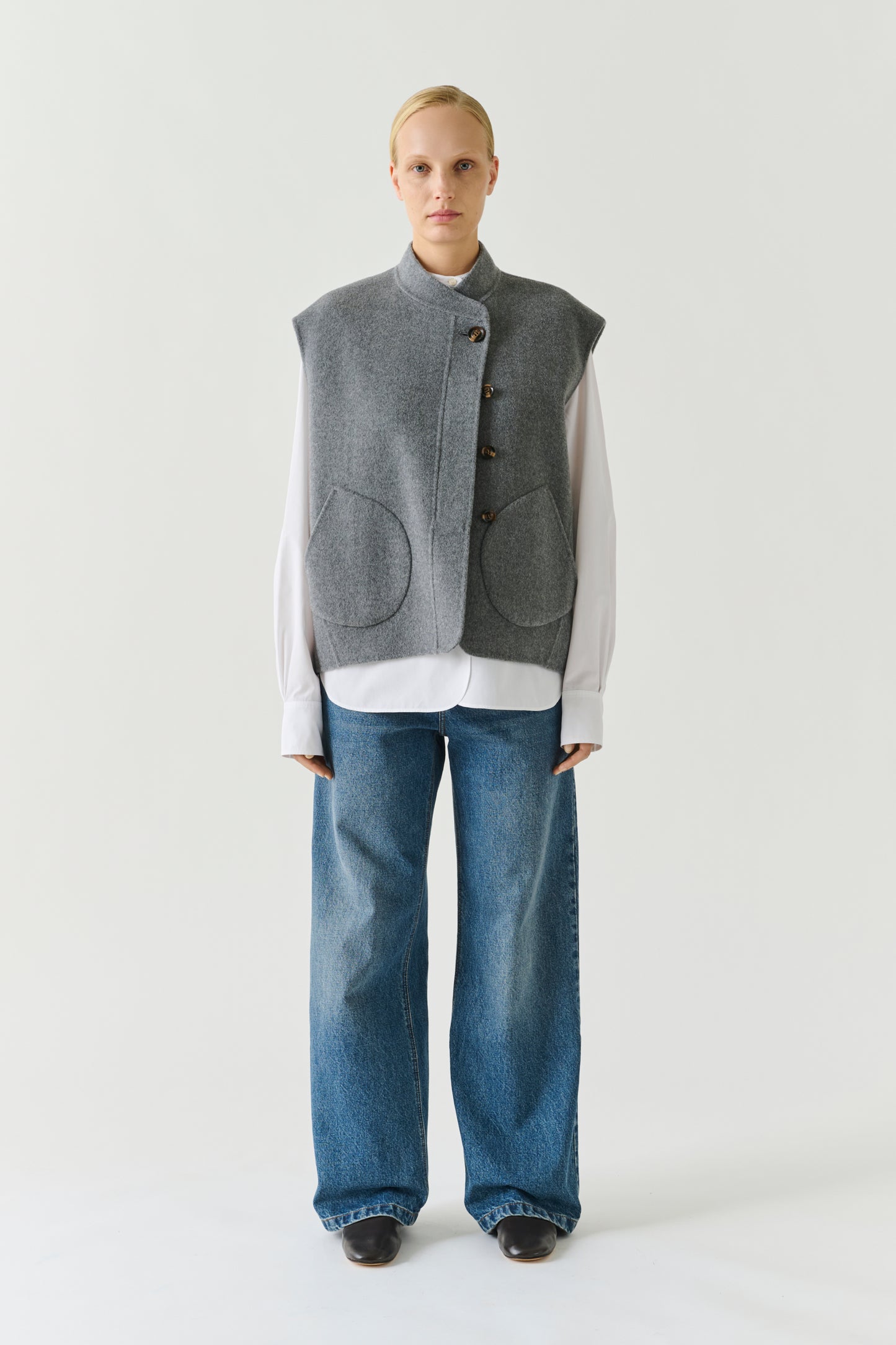 Blouson Adeline - Gris Clair - Laine - Femme