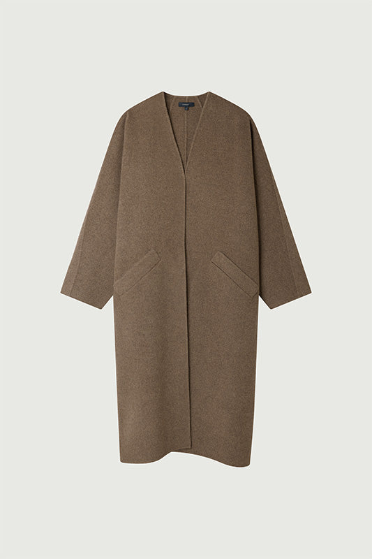 Harrow Coat - Taupe Double-Face Wool Women's - Soeur