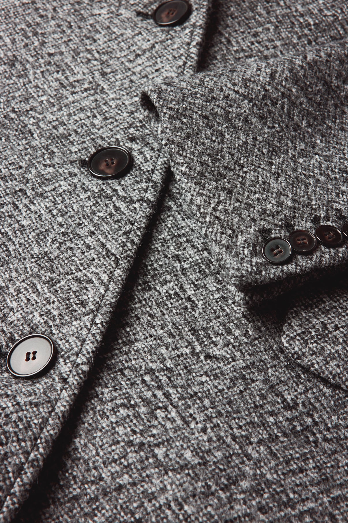 Manteau Leon - Gris/Noir - Laine - Femme vue 8