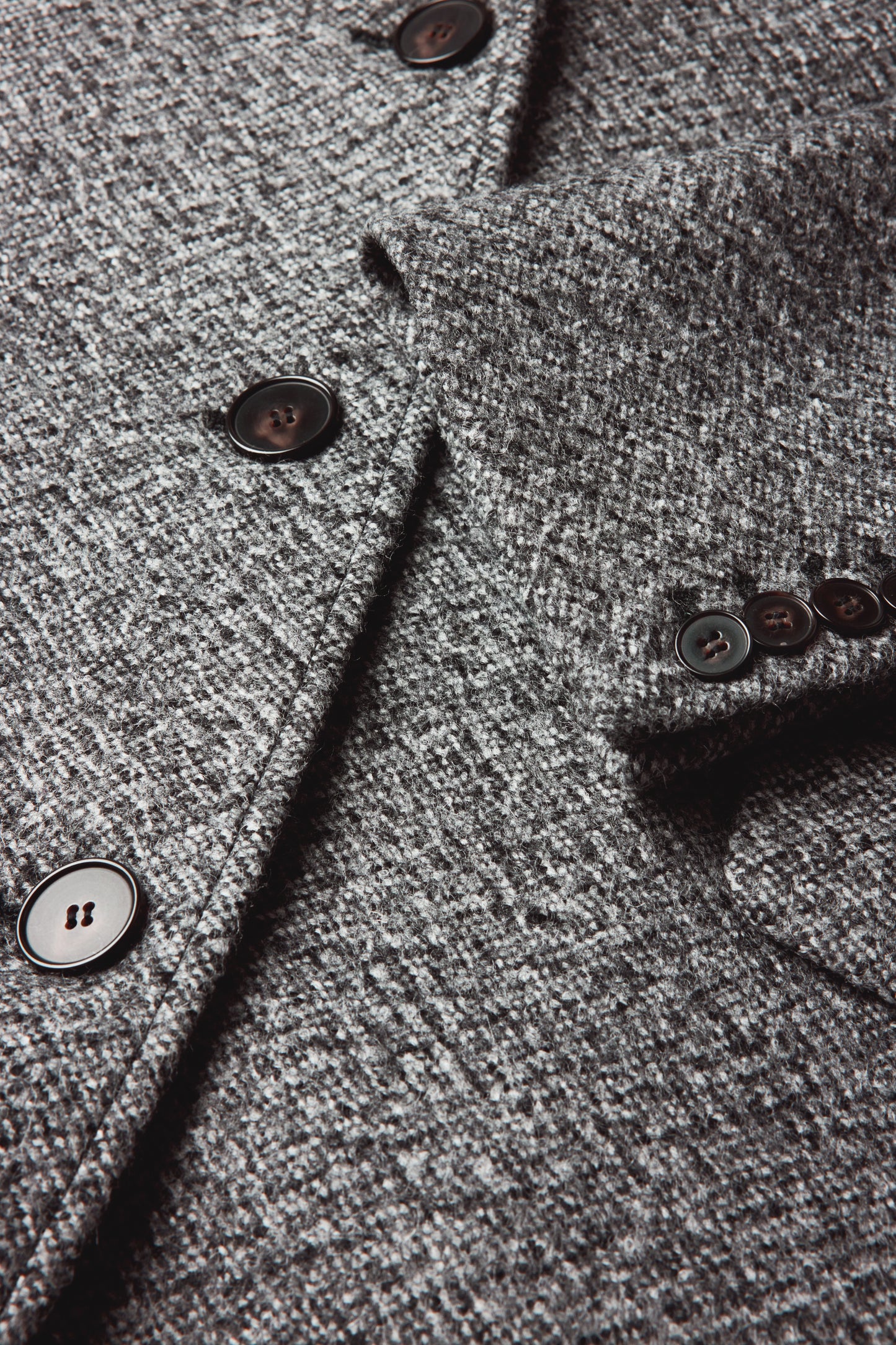 Manteau Leon - Gris/Noir - Laine - Femme