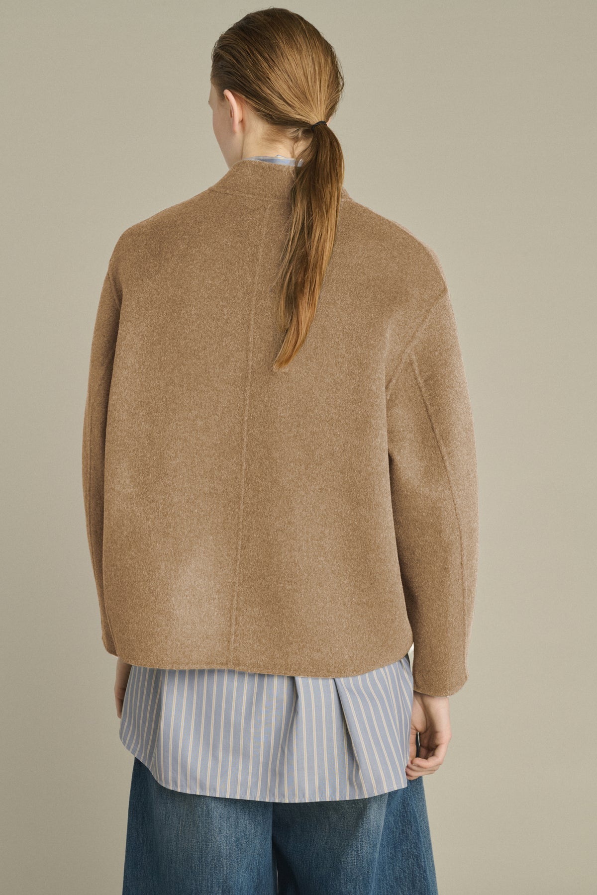 Manteau Windsor - Camel Chiné - Laine - Femme vue 3