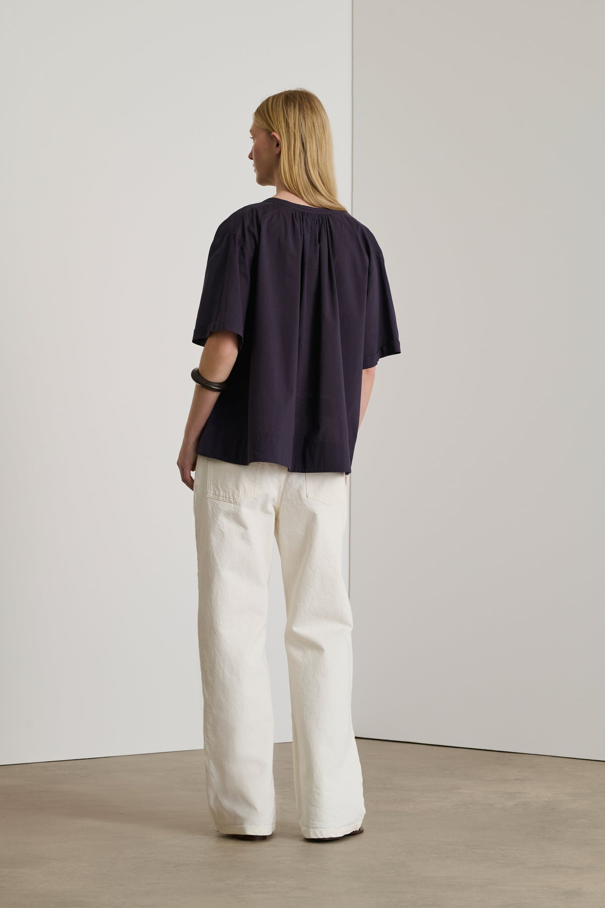 Blouse Arlette - Prune - Coton - Femme vue 4