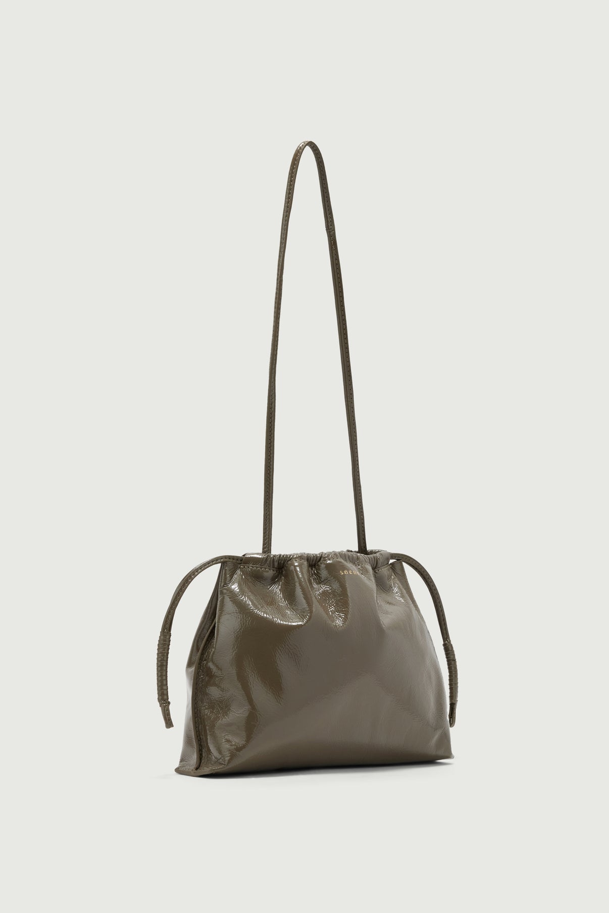 Sac Suzette - Kaki - Cuir - Femme vue 2