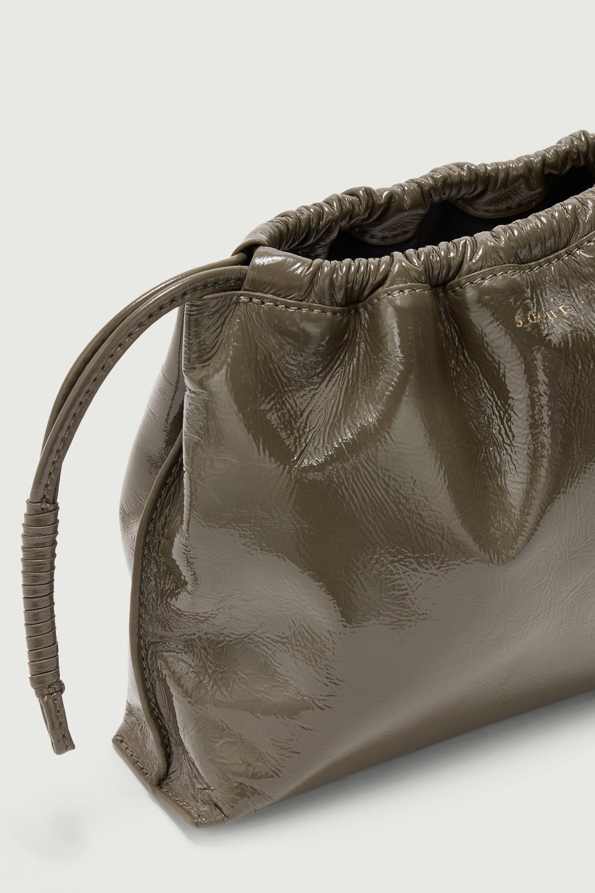 Sac Suzette - Kaki - Cuir - Femme vue 3