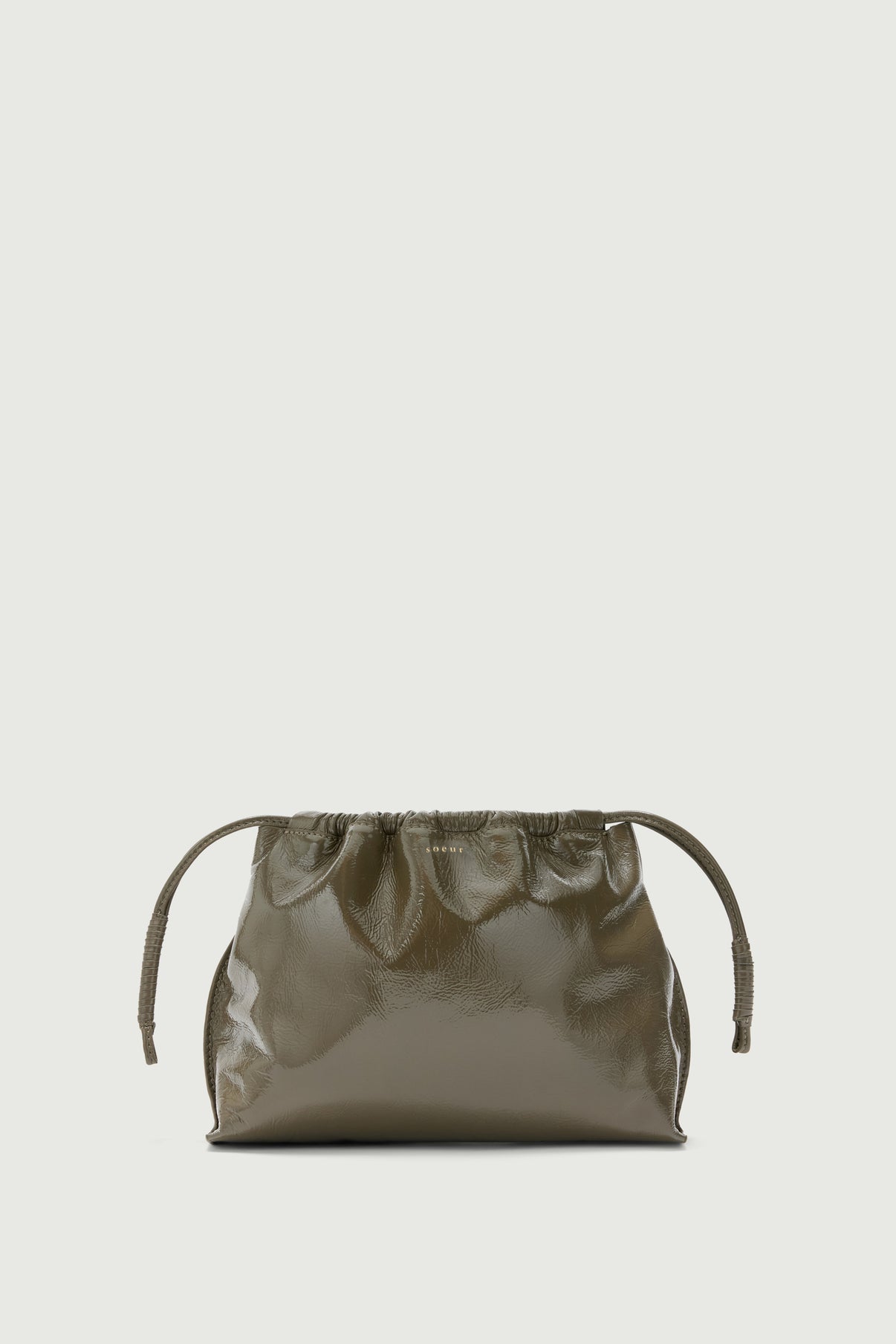 Sac Suzette - Kaki - Cuir - Femme vue 4