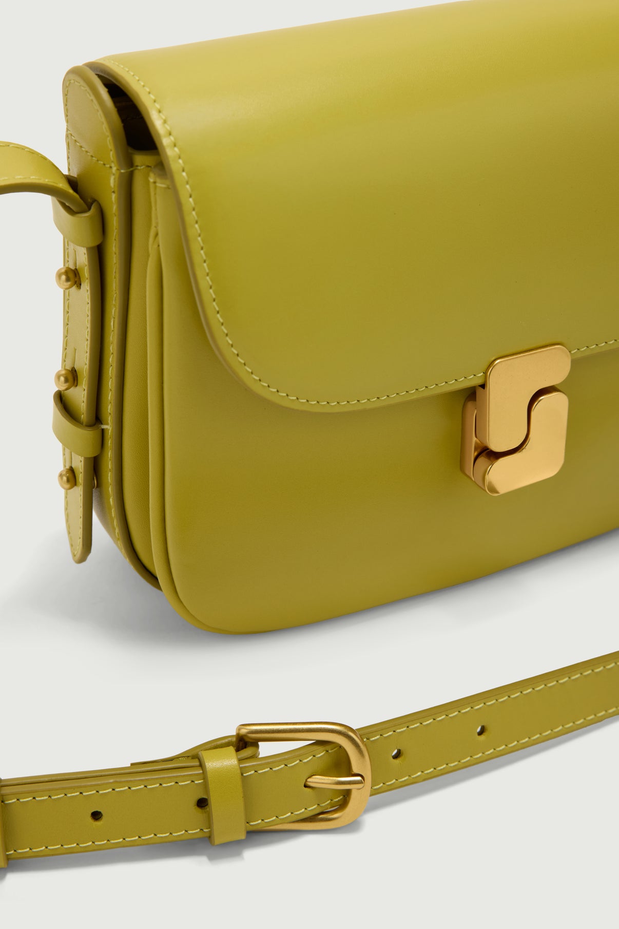 Bellissima Mini bag - Neon Yellow - Leather - Women vue 4