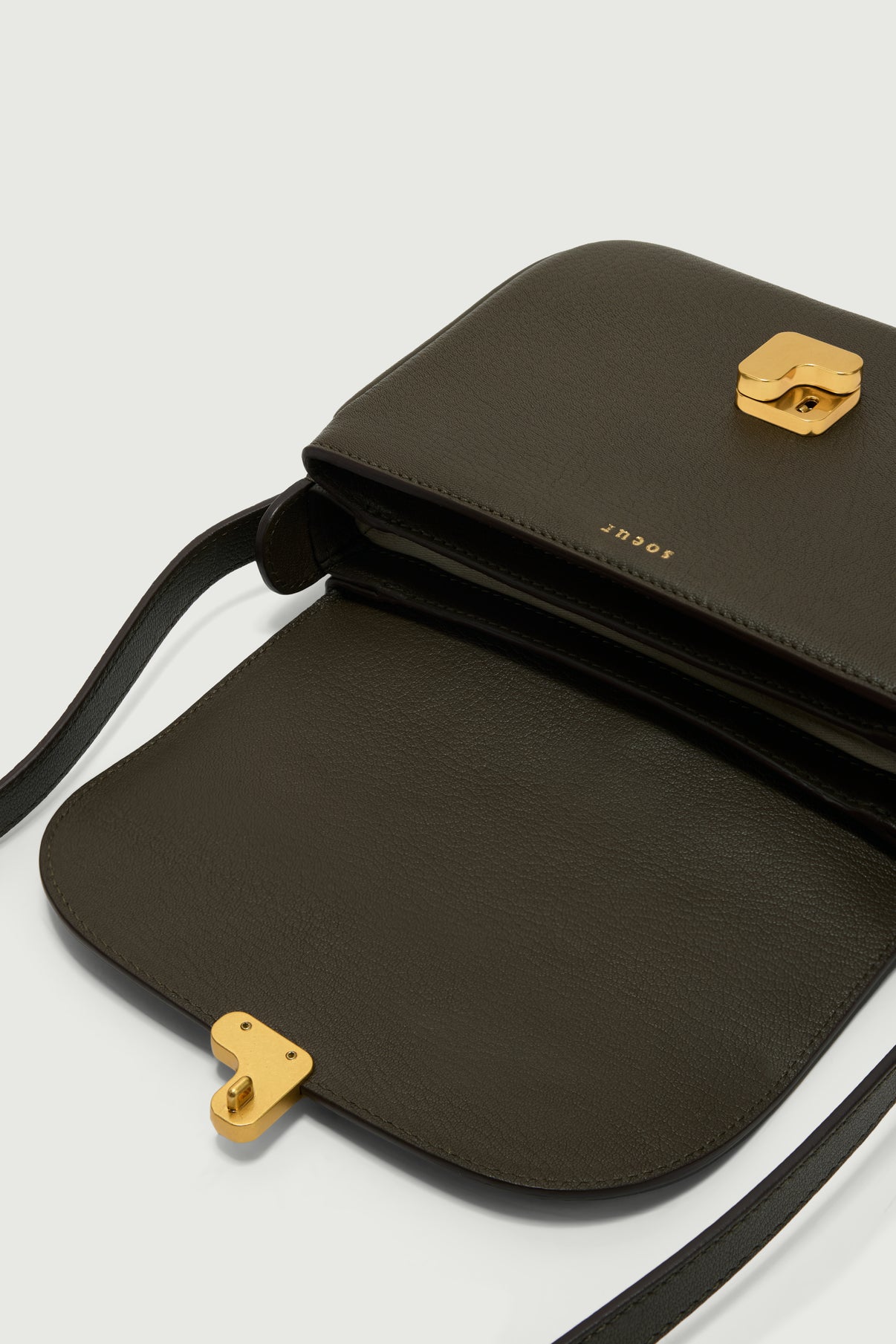 Sac Bellissima Mini - Kaki Foncé - Cuir - Femme vue 4