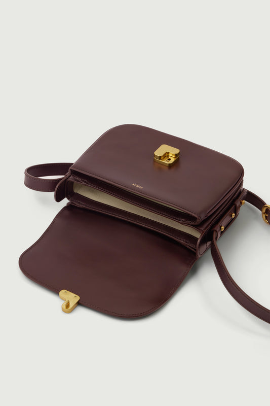 Sac Bellissima Mini - Bordeaux Foncé - Cuir - Femme