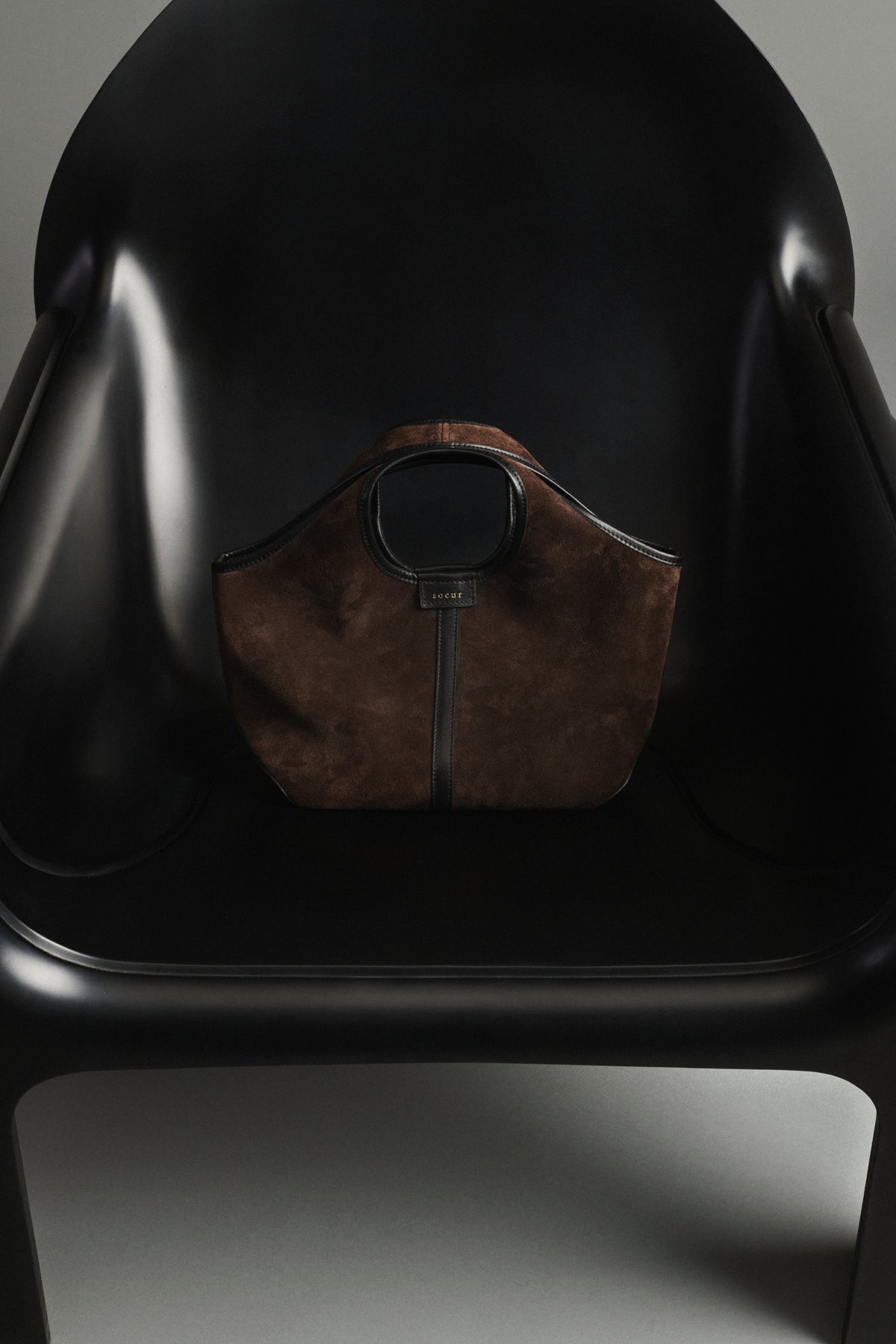 Sac Douce Mini - Marron Foncé - Cuir - Femme